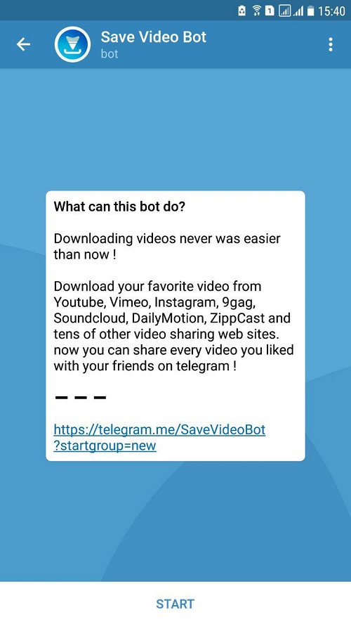 SaveVideoBot جدید ترین ربات دانلود از یوتوب در تلگرام